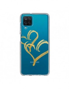 Coque Samsung Galaxy A12 et M12 Deux Coeurs Love Amour...