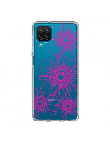 Coque Samsung Galaxy A12 et M12 Spring Flower Fleurs Roses Transparente - Sylvia Cook