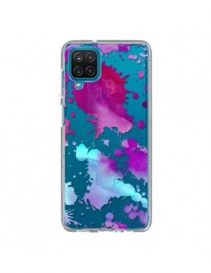 Coque Samsung Galaxy A12 et M12 Watercolor Splash Taches...