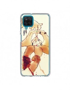 Coque Samsung Galaxy A12 et M12 Peace and Love - Sara Eshak