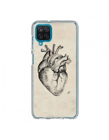 Coque Samsung Galaxy A12 et M12 Coeur Vintage - Tipsy Eyes