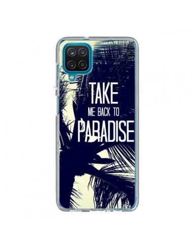 Coque Samsung Galaxy A12 et M12 Take me back to paradise USA Palmiers - Tara Yarte