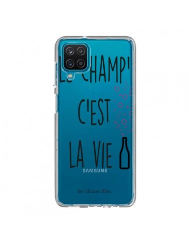 Coque Samsung Galaxy A12 et M12 Le Champ, c'est la Vie Transparente - Les Vilaines Filles