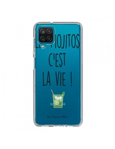 Coque Samsung Galaxy A12 et M12 Les Mojitos, c'est la vie Transparente - Les Vilaines Filles