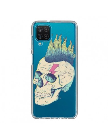 Coque Samsung Galaxy A12 et M12 Tête de Mort Crane Punk Transparente - Victor Vercesi