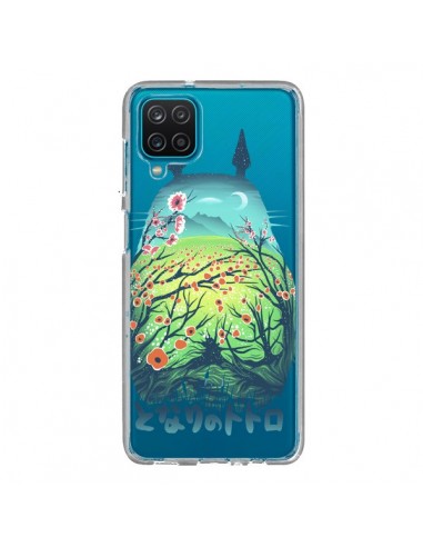 Coque Samsung Galaxy A12 et M12 Totoro Manga Flower Transparente - Victor Vercesi