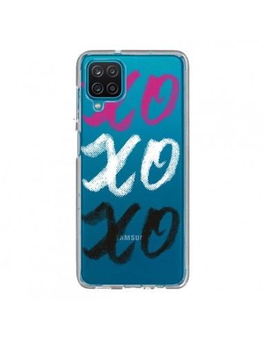 Coque Samsung Galaxy A12 et M12 XoXo Rose Blanc Noir Transparente - Yohan B.