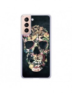 Coque Samsung Galaxy S21 5G Skull Vintage Tête de Mort -...