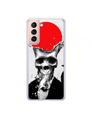 Coque Samsung Galaxy S21 5G Splash Skull Tête de Mort - Ali Gulec