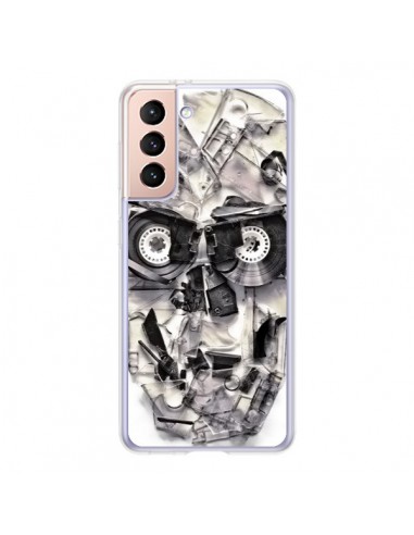 Coque Samsung Galaxy S21 5G Tape Skull K7 Tête de Mort - Ali Gulec