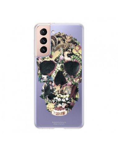 Coque Samsung Galaxy S21 5G Skull Vintage Tête de Mort Transparente - Ali Gulec