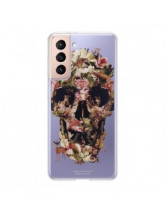 Coque Samsung Galaxy S21 5G Jungle Skull Tête de Mort...