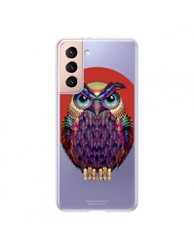 Coque Samsung Galaxy S21 5G Chouette Hibou Owl Transparente - Ali Gulec
