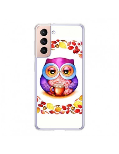 Coque Samsung Galaxy S21 5G Chouette Automne - Annya Kai