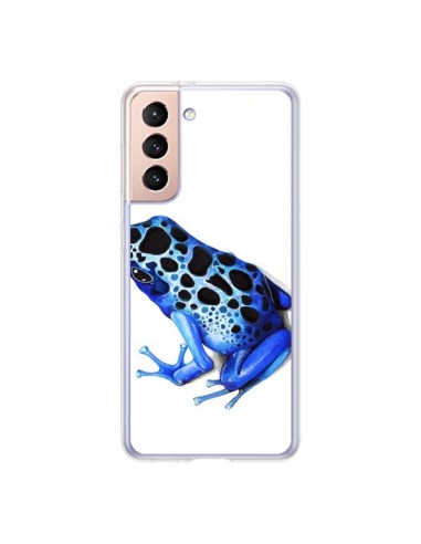 Coque Samsung Galaxy S21 5G Grenouille Bleue - Annya Kai