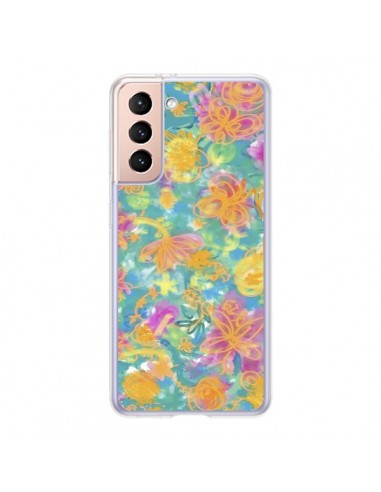 Coque Samsung Galaxy S21 5G Printemps Fleurs - AlekSia