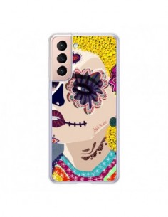 Coque Samsung Galaxy S21 5G Sugar Skull Tête de Mort -...