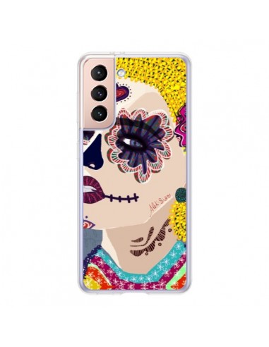 Coque Samsung Galaxy S21 5G Sugar Skull Tête de Mort - AlekSia