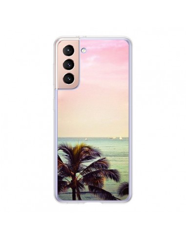 Coque Samsung Galaxy S21 5G Sunset Palmier Palmtree - Asano Yamazaki