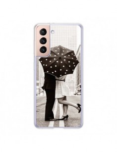 Coque Samsung Galaxy S21 5G Secret under Umbrella Amour...