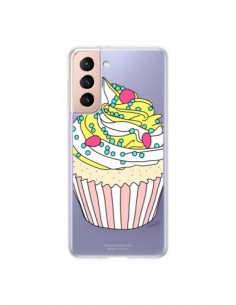 Coque Samsung Galaxy S21 5G Cupcake Dessert Transparente...