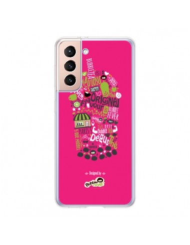 Coque Samsung Galaxy S21 5G Bubble Fever Original Flavour Rose - Bubble Fever