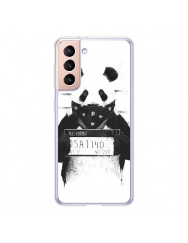 Coque Samsung Galaxy S21 5G Bad Panda Prison - Balazs Solti