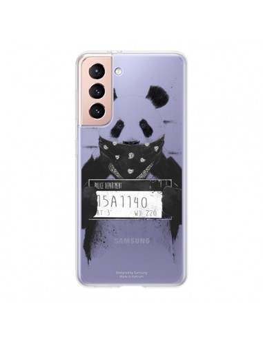 Coque Samsung Galaxy S21 5G Bad Panda Transparente - Balazs Solti