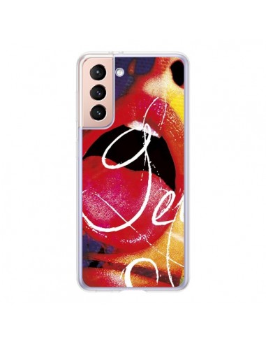 Coque Samsung Galaxy S21 5G Get Bouche Sexy - Brozart