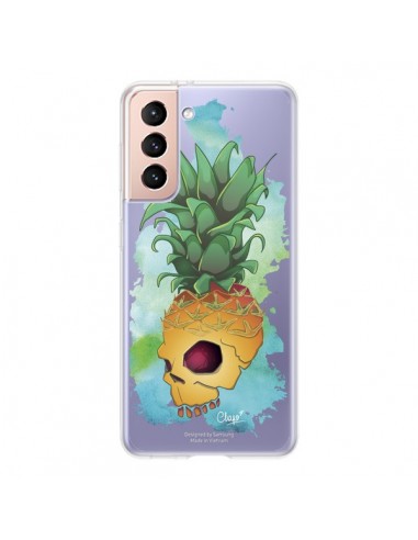 Coque Samsung Galaxy S21 5G Crananas Crane Ananas Transparente - Chapo