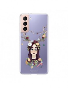 Coque Samsung Galaxy S21 5G Christmas Girl Femme Noel...