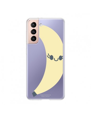 Coque Samsung Galaxy S21 5G Banana Banane Fruit Transparente - Claudia Ramos