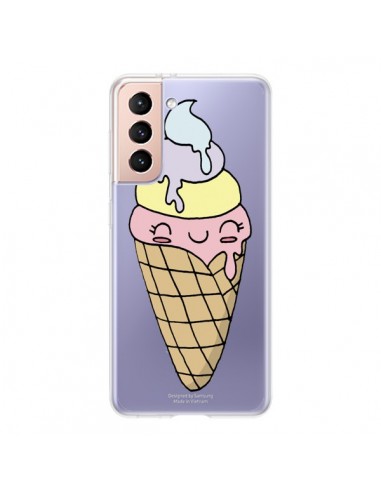 Coque Samsung Galaxy S21 5G Ice Cream Glace Summer Ete Parfum Transparente - Claudia Ramos