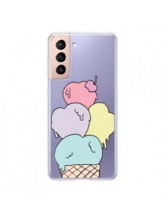 Coque Samsung Galaxy S21 5G Ice Cream Glace Summer Ete...