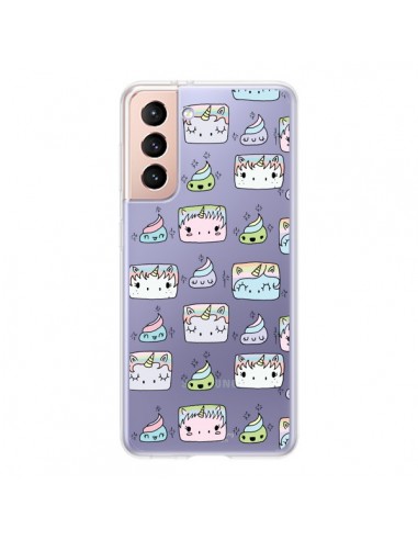 Coque Samsung Galaxy S21 5G Licorne Unicorn Cute Swag Transparente - Claudia Ramos