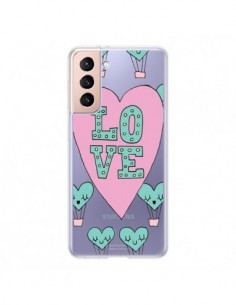 Coque Samsung Galaxy S21 5G Love Nuage Montgolfier...