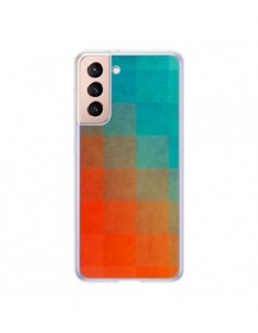 Coque Samsung Galaxy S21 5G Beach Pixel Surface - Danny Ivan