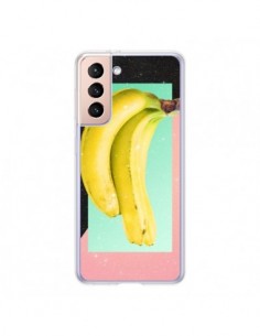 Coque Samsung Galaxy S21 5G Eat Banana Banane Fruit -...