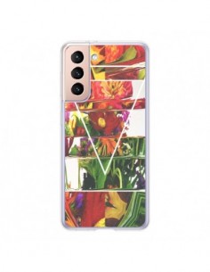 Coque Samsung Galaxy S21 5G Facke Flowers Fleurs - Danny...