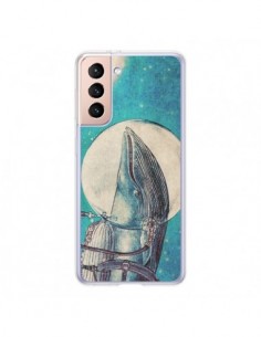 Coque Samsung Galaxy S21 5G Baleine Whale Voyage Journey...