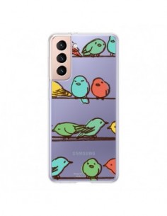 Coque Samsung Galaxy S21 5G Oiseaux Birds Transparente -...