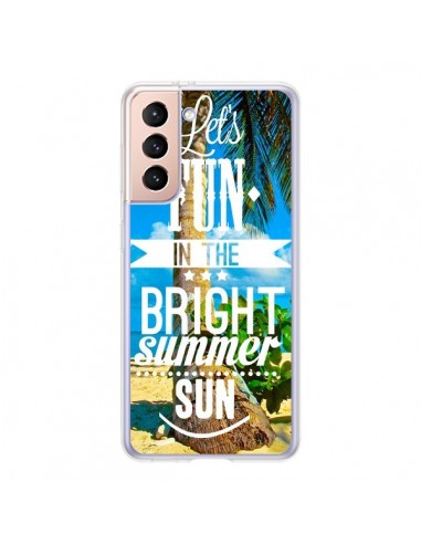 Coque Samsung Galaxy S21 5G Fun Summer Sun Été - Eleaxart