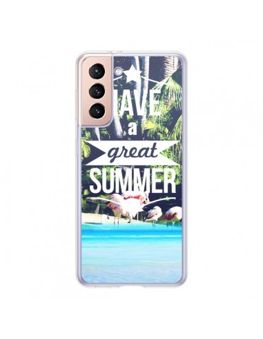 Coque Samsung Galaxy S21 5G Have a Great Summer Eté - Eleaxart