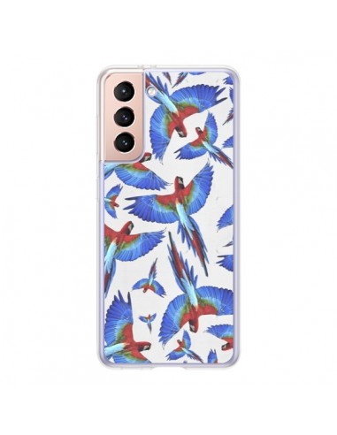 Coque Samsung Galaxy S21 5G Perroquets Parrot - Eleaxart