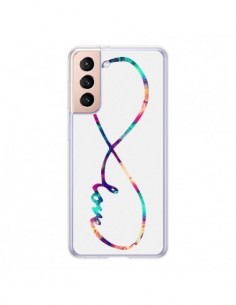 Coque Samsung Galaxy S21 5G Love Forever Infini Couleur -...