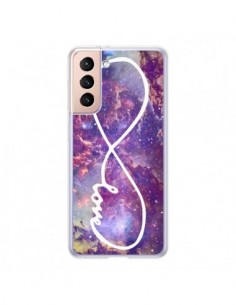 Coque Samsung Galaxy S21 5G Love Forever Infini Galaxy -...