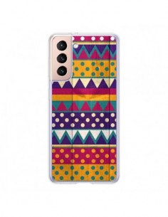 Coque Samsung Galaxy S21 5G Mexican Triangle Aztec...
