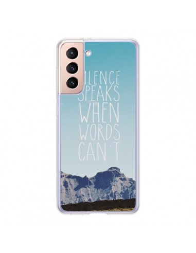Coque Samsung Galaxy S21 5G Silence speaks when words can't paysage - Eleaxart