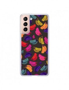 Coque Samsung Galaxy S21 5G Bananas Bananes Fruit - Eleaxart