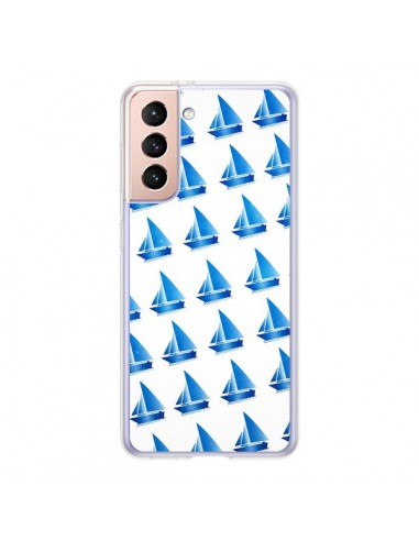 Coque Samsung Galaxy S21 5G Bateau Voilier Barquitos - Eleaxart